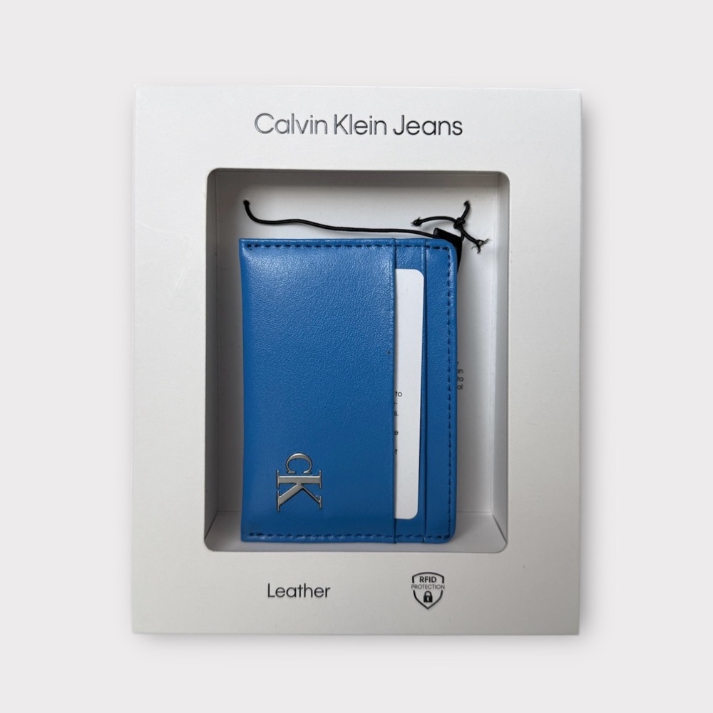 Calvin Klein RFID Leather Slim Card Case Wallet